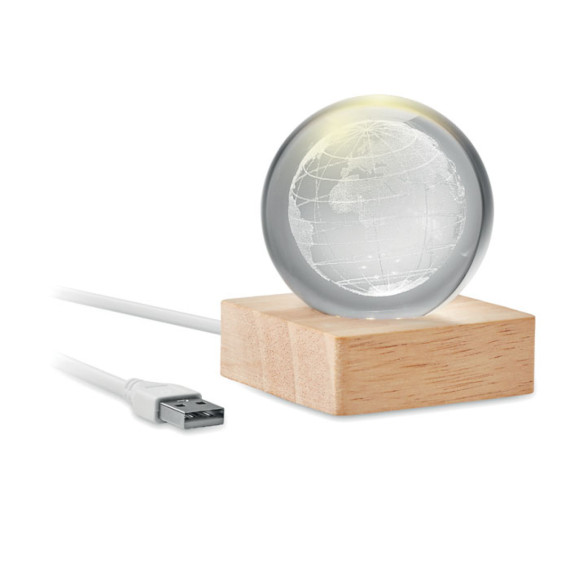 GLOBE LIGHT, Skleněný globus s LED
