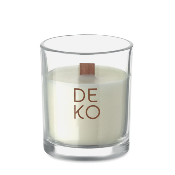 KIVAS WOOD, Svíčka z rostlinného vosku 80g