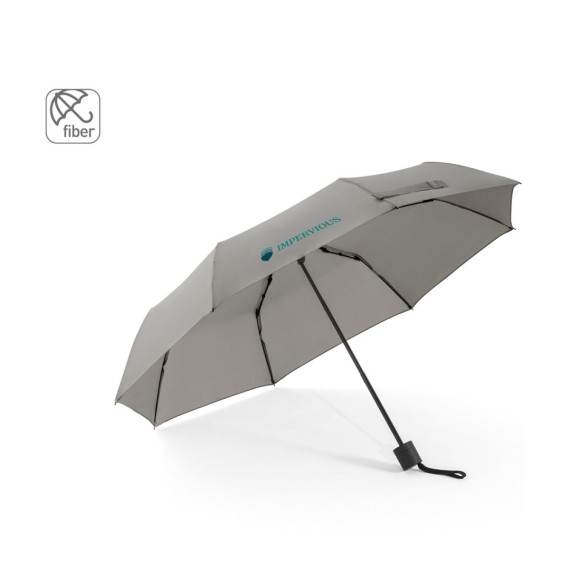 AIDEN. 21“ deštník z recyklovaného polyesteru (100% rPET) pongee 190T, skládací na 3 části