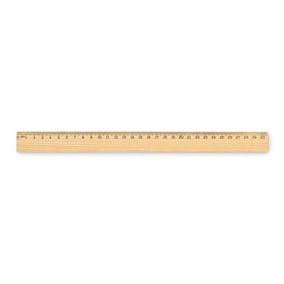 RULER30, Dřevěné pravítko 30 cm