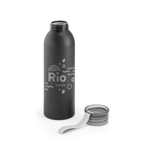 RIO. Recyklovaného hliníkovým (100% rAL) láhev s PP uzávěrem 660 ml