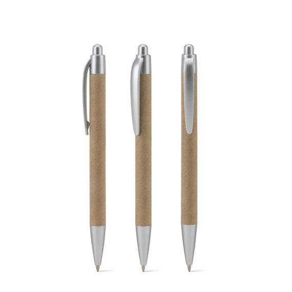 KYRA. Kuličkové pero vyrobené ze 100% recyklovaného papíru a detaily z recyklovaného ABS (100% rABS)