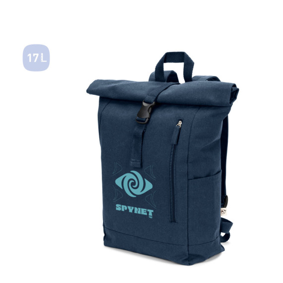 SAINT. Batoh s Roll Top z recyklované bavlny a recyklovaného polyesteru (380 g/m²)