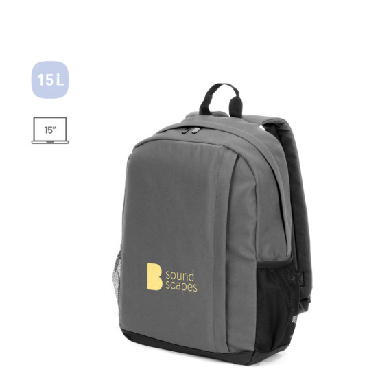 LIVERPOOL. Batoh na notebook z recyklovaného polyesteru 600D s vysokou hustotou, 15"