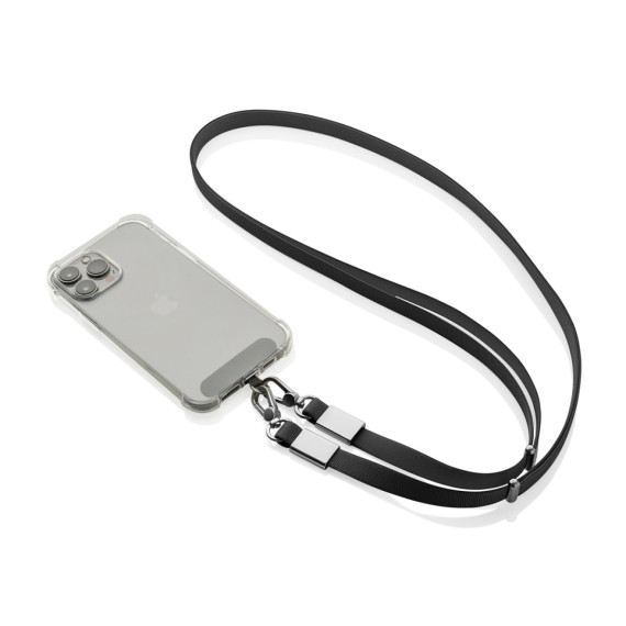 Crossbody lanyard Nivo RCS z recyklovaného PET