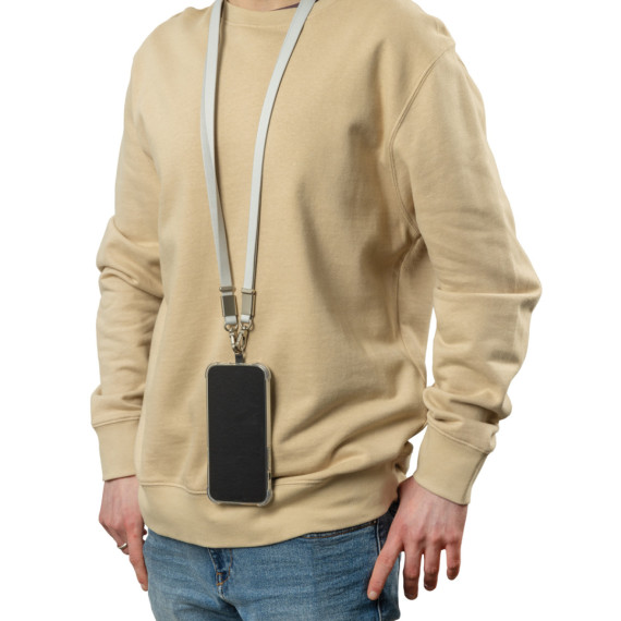 Crossbody lanyard Nivo RCS z recyklovaného PET