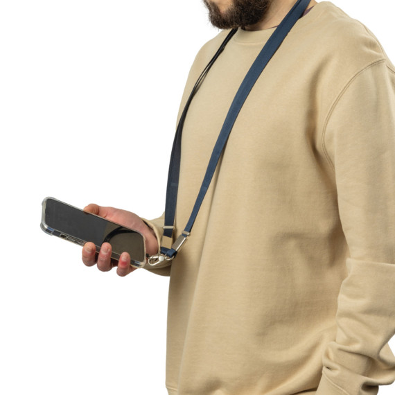 Crossbody lanyard Nivo RCS z recyklovaného PET