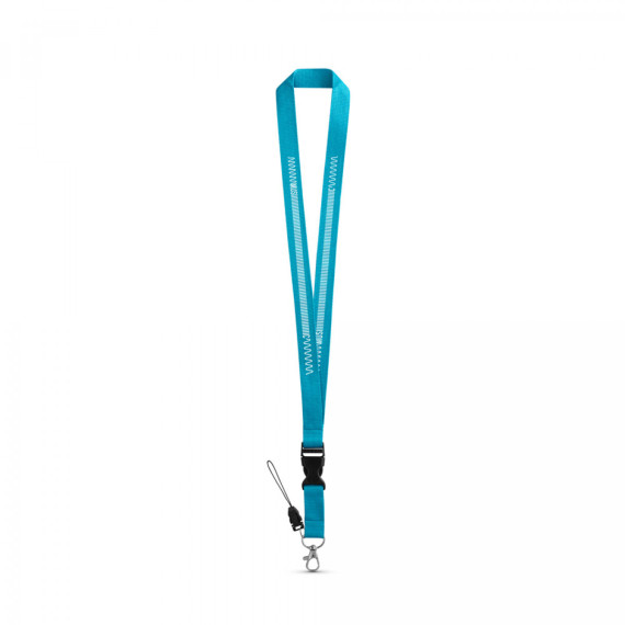 ANQUETIL. Polyesterová šňůrka s kovovou karabinou