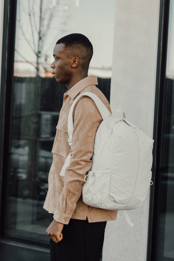 Batoh Urban KENTO z RCS recykl. nylonu s předním zipem