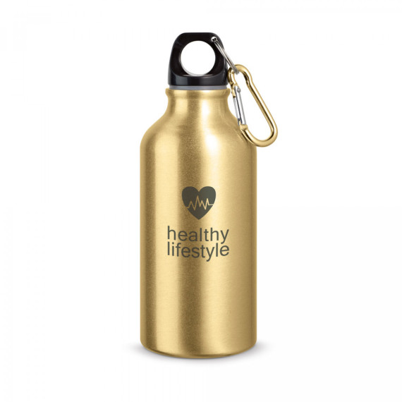 LANDSCAPE S. Hliníková sportovní láhev s karabinou 400 ml