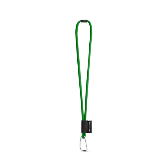 SET Lanyard TUBE Long (Ø 7 mm) s karabinou ve tvaru D 55 mm a bezpečnostní sponou Ø 7 mm