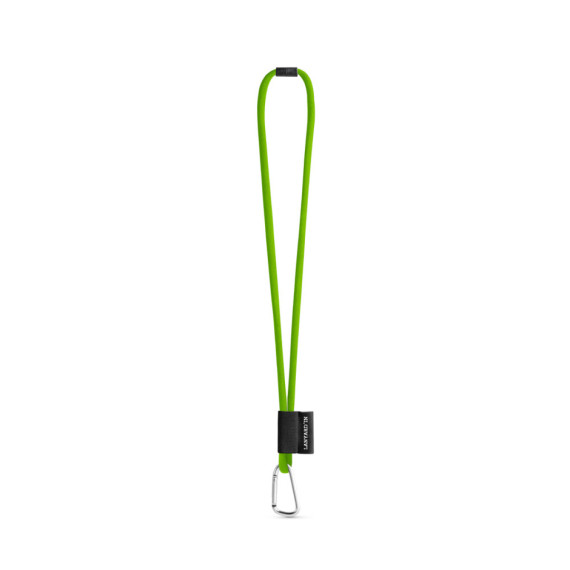 SET Lanyard TUBE Long (Ø 7 mm) s karabinou ve tvaru D 55 mm a bezpečnostní sponou Ø 7 mm