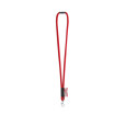 WISBECH. SET Lanyard TUBE Long (Ø 7 mm) s karabinou 9 mm a bezpečnostní sponou Ø 7 mm