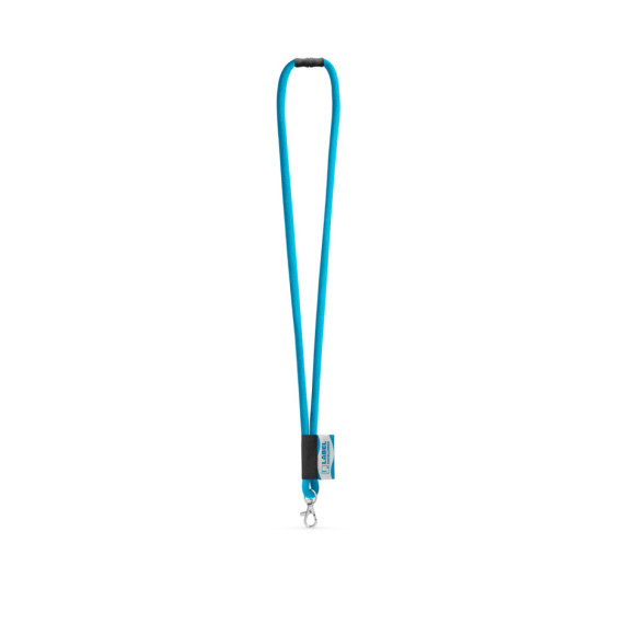 WISBECH. SET Lanyard TUBE Long (Ø 7 mm) s karabinou 9 mm a bezpečnostní sponou Ø 7 mm