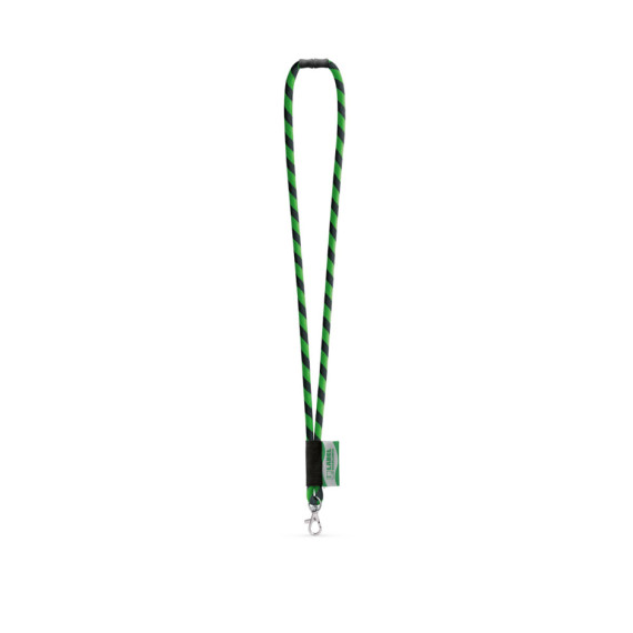 WISBECH. SET Lanyard TUBE Long (Ø 7 mm) s karabinou 9 mm a bezpečnostní sponou Ø 7 mm