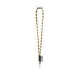 WISBECH. SET Lanyard TUBE Long (Ø 7 mm) s karabinou 9 mm a bezpečnostní sponou Ø 7 mm