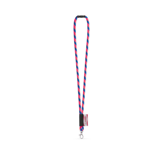 WISBECH. SET Lanyard TUBE Long (Ø 7 mm) s karabinou 9 mm a bezpečnostní sponou Ø 7 mm