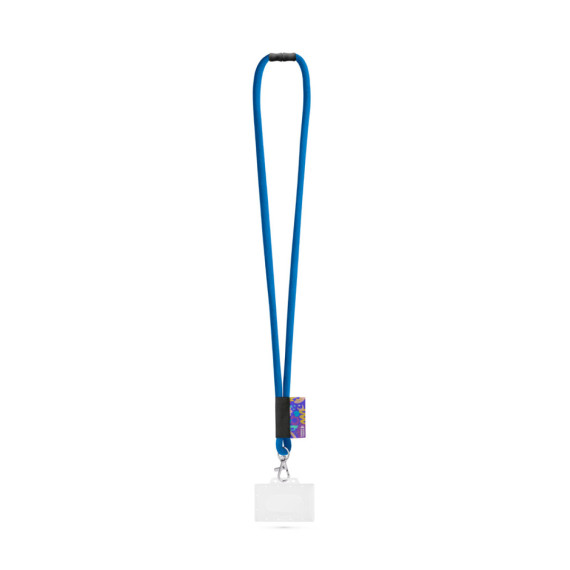 WATFORD. SET Lanyard TUBE Long (Ø 7 mm) s karabinou 9 mm, bezpečnostní sponou Ø 7 mm a pevným pouzdrem na odznak/kartu 91 x 68 mm