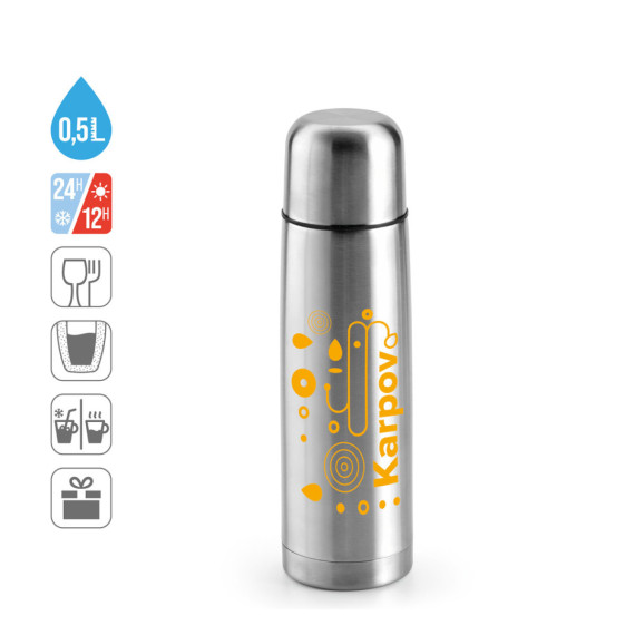 KARPOV. 500 ml termoska z nerezové oceli