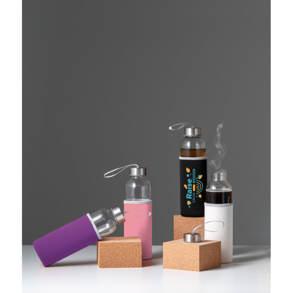 RAISE. Sportovní láhev ze skla a nerezové oceli 520 ml