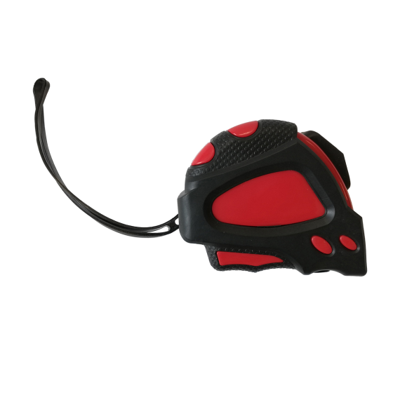 DEFT svinovací metr 5 m, bílá/černá