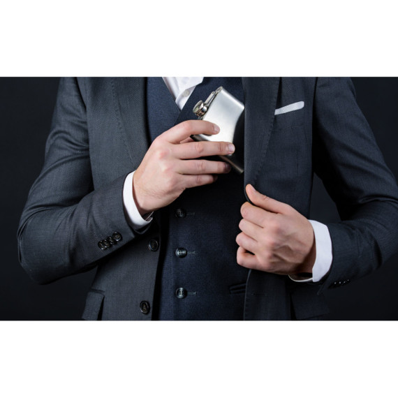 NOVAK. Sada láhve a sklenic z nerezové oceli 200 ml