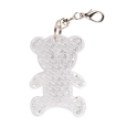 TEDDY RING reflexní přívěsek na klíče, světle žlutá
