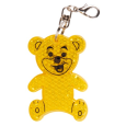 TEDDY RING reflexní přívěsek na klíče, světle žlutá