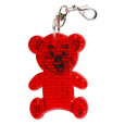TEDDY RING reflexní přívěsek na klíče, světle žlutá