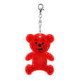 TEDDY RING reflexní přívěsek na klíče, světle žlutá