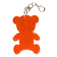 TEDDY RING reflexní přívěsek na klíče, světle žlutá
