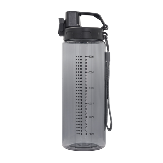 FEELSOGOOD sportovní lahev 700 ml, černá/šedá