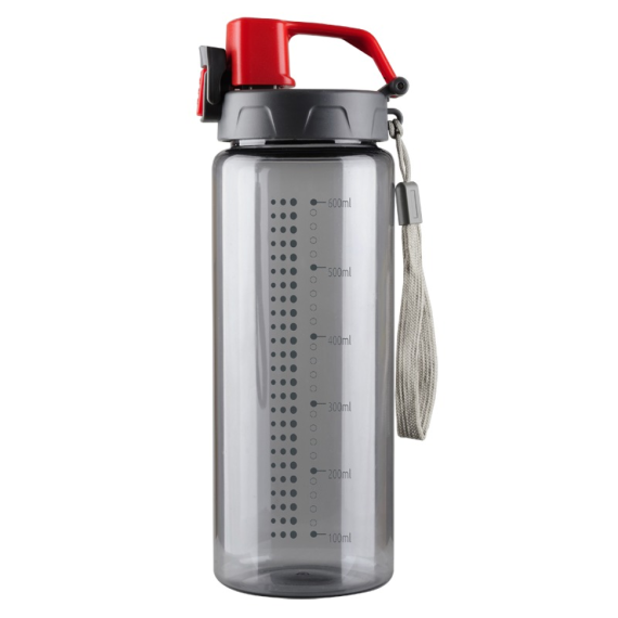 FEELSOGOOD sportovní lahev 700 ml, černá/šedá