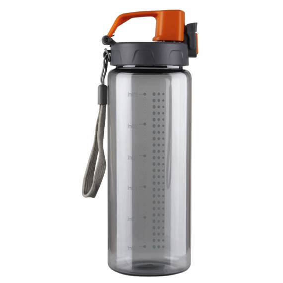 FEELSOGOOD sportovní lahev 700 ml, černá/šedá