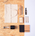 SIMPLE PENCIL sada tužky a pravítka, béžová