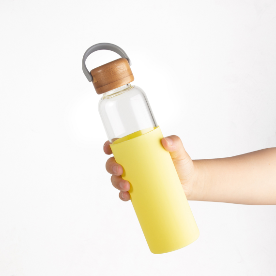 REFRESH skleněná lahev 560 ml, černá