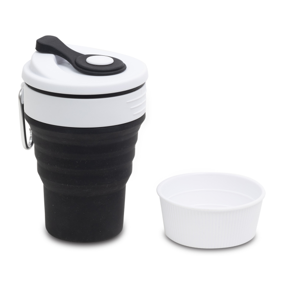 FLEXI skládací silikonový hrnek 350 ml, modrá