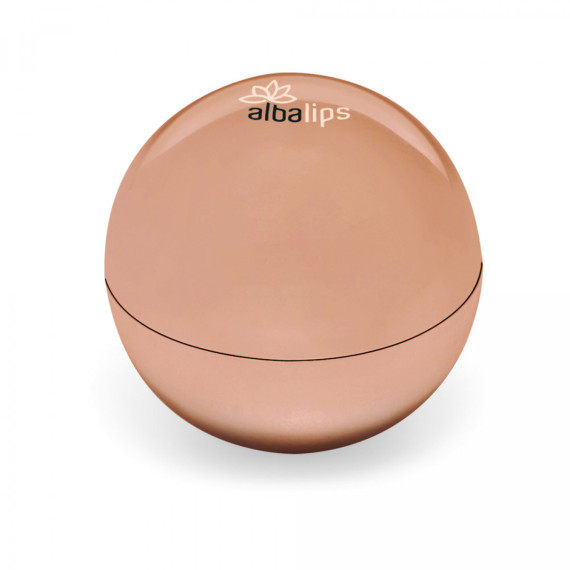 ALBA. Balzám na rty v obalu ve tvaru koule z ABS
