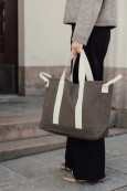 Plážová taška BEAU AWARE™ z recyklovaného plátna 400 gsm
