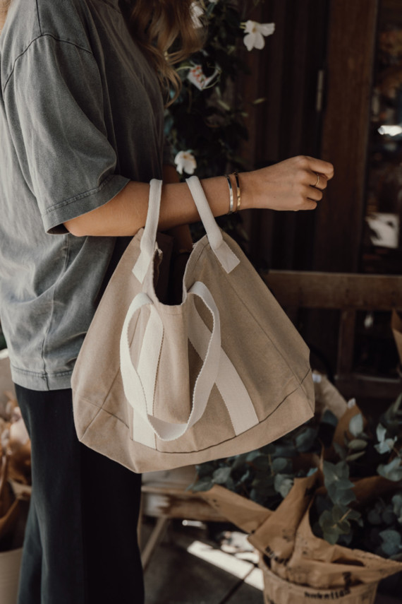 Plážová taška BEAU AWARE™ z recyklovaného plátna 400 gsm