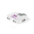 JANNES. HUB se 4 USB-A porty z ABS