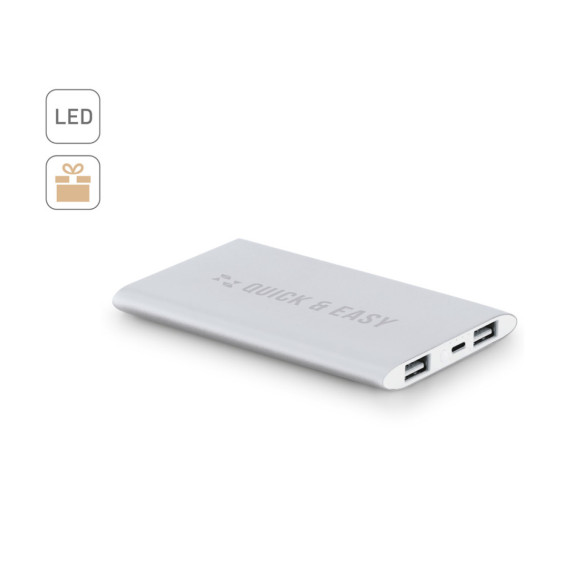 NOBEL. Powerbanka 7 200 mAh ze recyklovaného hliníku (100% rAL)