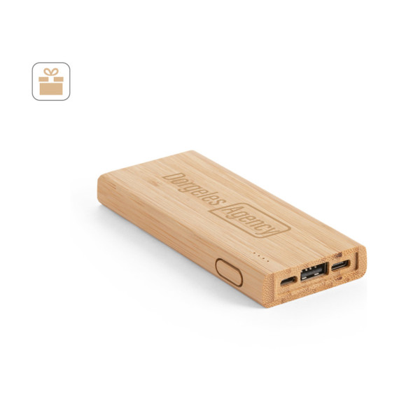 KOHN. Powerbanka 5 000 mAh v bambusu