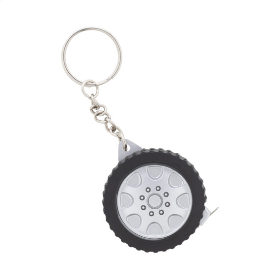 Wheel přívěšek na klíče s metrem