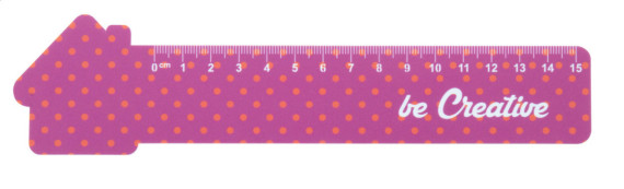 Couler 15 15 cm pravítko, srdce