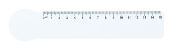 Couler 15 15 cm pravítko, srdce