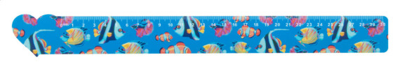 Couler 30 30 cm pravítko, srdce